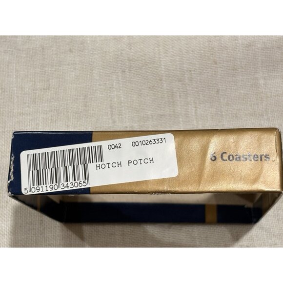 Pimpernel Noel Coasters Set Of 6 Made In England Hotch Potch Cork Back 4” - Picture 5 of 7